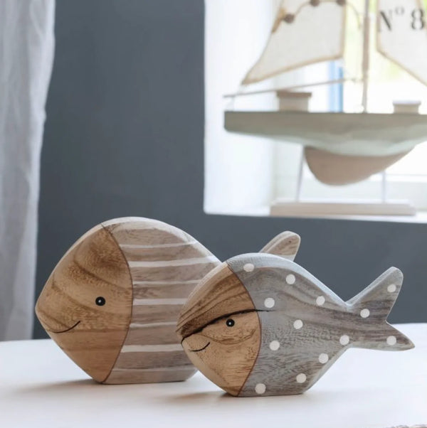 Fish set of 2 | grey