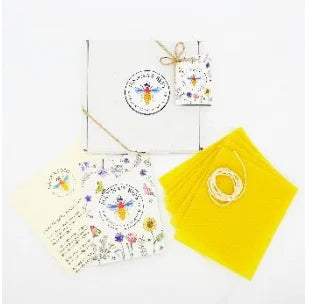 Hanna's Bees Beeswax Candle Making Kit | Wildflower Candle Kit