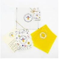 Hanna's Bees Beeswax Candle Making Kit | Wildflower Candle Kit