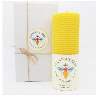 Hanna's Bees Large Beeswax Candle Giftbox
