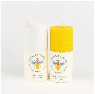 Hanna's Bees Medium Beeswax Candle