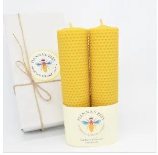 Hanna's Bees Tall Slim Candle X2 Giftpack