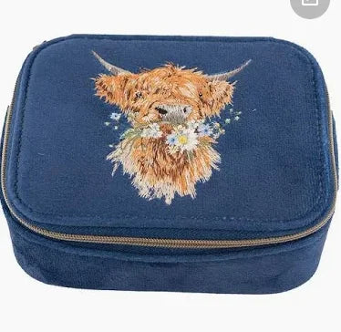 Wrendale Highland Cow Accessory Case | Daisy Coo